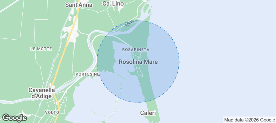 Rosolina Mare Airbnb map